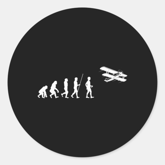 Sticker Rond Avion (Devant)
