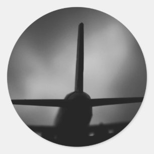 Sticker Rond Avion