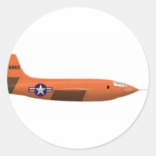 Sticker Rond Avion de Bell X-1 Rocket