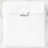 Sticker Rond Avion de dessin (Sac)