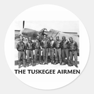 Sticker Rond Avion de Tuskegee