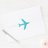 Sticker Rond Avion/Jet (Enveloppe)