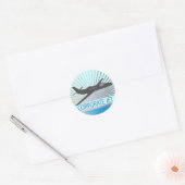 Sticker Rond Avion Jet d'entreprise (Enveloppe)