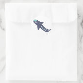 Sticker Rond Avion pour enfants (Sac)