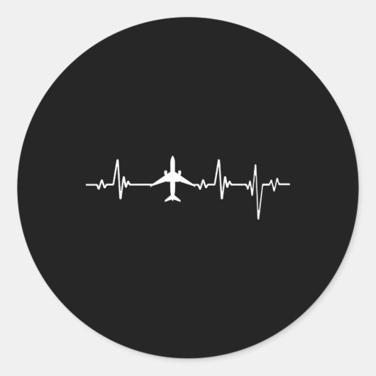 Sticker Rond Avion volant Hebeat (Devant)