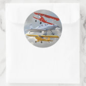 STICKER ROND AVIONS (Sac)