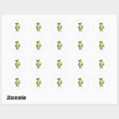 Sticker Rond Avocado as Hairtravh Razor (Feuille)