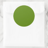 Sticker Rond Avocado (couleur solide) (Sac)