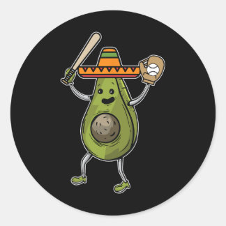 Sticker Rond Avocado Sell Cinco De Mayo Funny Avogato Mexican F