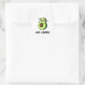 Sticker Rond Avocardio Exercice Drôle Pun Avocat (Sac)