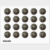Sticker Rond Avocat (Feuille)