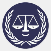 Sticker Rond Avocat Créatif (Devant)