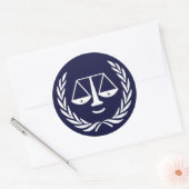 Sticker Rond Avocat Créatif (Enveloppe)