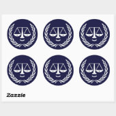 Sticker Rond Avocat Créatif (Feuille)