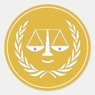 Sticker Rond Avocat créatif