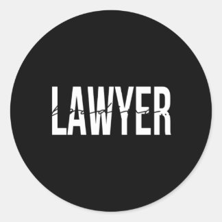 Sticker Rond Avocat En Cours Avocat Chargement Du Procureur