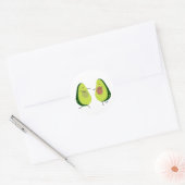 STICKER ROND AVOCUDDLE, AVOCADO DESIGN (Enveloppe)