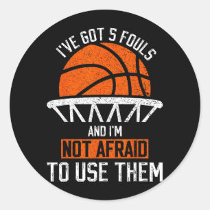 Sticker Rond Avoir 5 Faute Et N'A Pas Peur D'Utiliser Basball