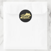 Sticker Rond avoir de la chance au kentucky (Sac)