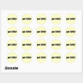 Sticker Rond Avoir DES CONSEILS ? (Feuille)