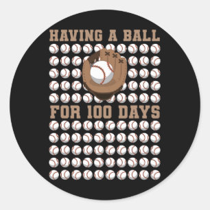 Sticker Rond Avoir Un Bal Pour 100 Jour D'École 100E Jours Bys