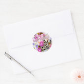 Sticker Rond Avril Bouquet Anniversaire (Enveloppe)