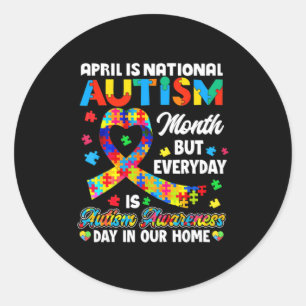 Sticker Rond Avril est le Mois national de la sensibilisation à