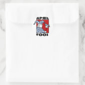 Sticker Rond Avril Fools (Sac)