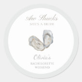 Sticker Rond Aw chope, c’est une mariée bachelorette (Devant)