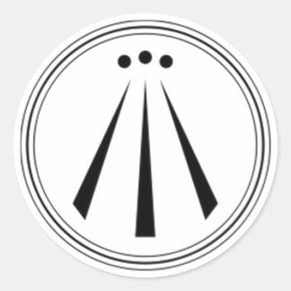 Sticker Rond Awen (plat)