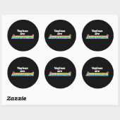 STICKER ROND AWESOME V (Feuille)