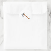 Sticker Rond Ax de bataille (Sac)