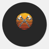 Sticker Rond Axes de projection de l'Axe et des Tomahawks (Devant)