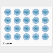Sticker Rond Axolotl Différents Types D'Axolotls Doux Axolotl (Feuille)