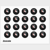 Sticker Rond Axolotl - Drapeau arc-en-ciel LGBT Pride (Feuille)