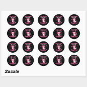 Sticker Rond Axolotl Pour Les Filles Juste Une Fille Qui Aime L (Feuille)