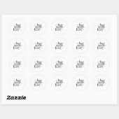 Sticker Rond Ayez courage et soyez gentils (Feuille)