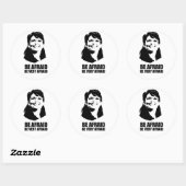 Sticker Rond Ayez Peur Soyez Très Peur (Feuille)