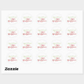 Sticker Rond Ayez Un Joyeux Petit Noël (Feuille)