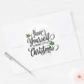 Sticker Rond Ayez-vous un joyeux petit Noël (Enveloppe)