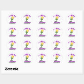 Sticker Rond AZ-C'est une chaleur sèche (Feuille)