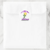 Sticker Rond AZ-C'est une chaleur sèche (Sac)