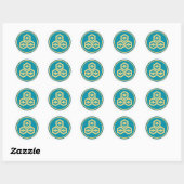 Sticker Rond Azai Clan Kamon (Feuille)