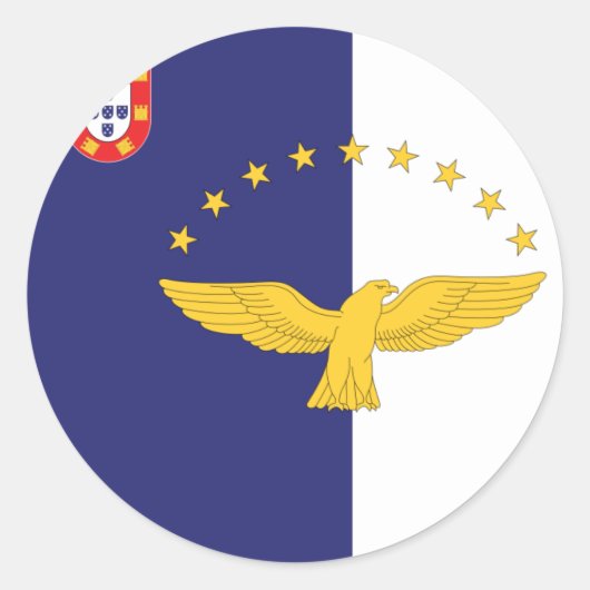 Sticker Rond azores (Devant)
