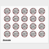 STICKER ROND AZTEC SEAL (Feuille)