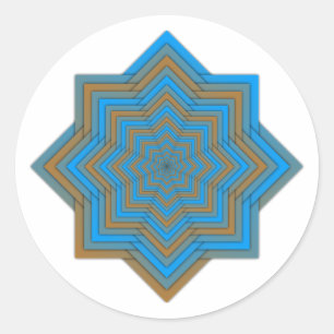 Sticker Rond Azur et Étoile de l'Ember