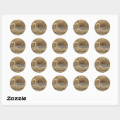 Sticker Rond B19 Héron bleu juvénile (Feuille)