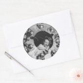 Sticker Rond B24 Mécanique pour filles à moteur (Enveloppe)