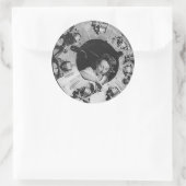 Sticker Rond B24 Mécanique pour filles à moteur (Sac)