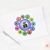 Sticker Rond B8 Bingo Babe (Enveloppe)